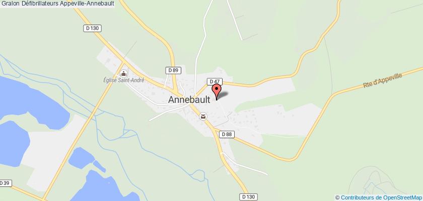 plan défibrillateurs Appeville-Annebault