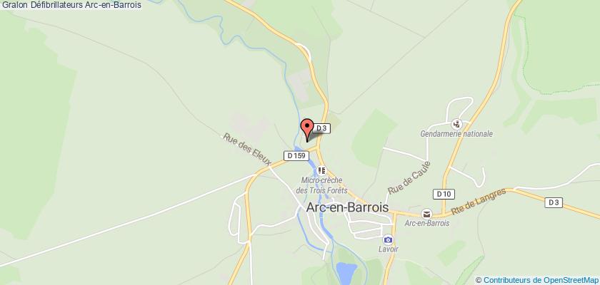 plan défibrillateurs Arc-en-Barrois