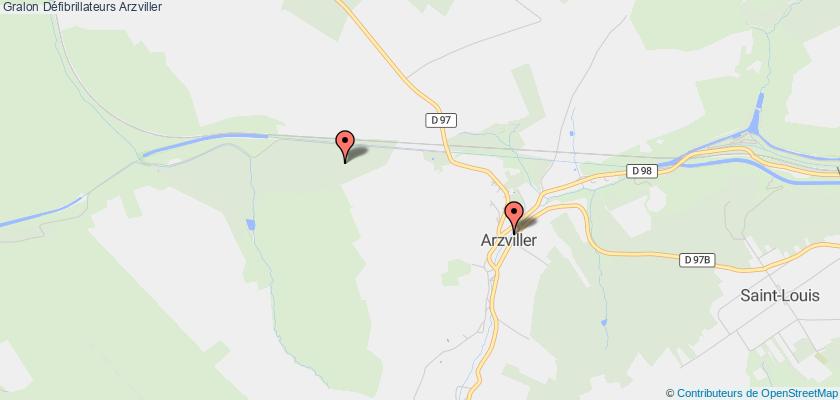 plan défibrillateurs Arzviller