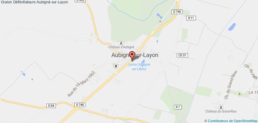 plan défibrillateurs Aubigné-sur-Layon