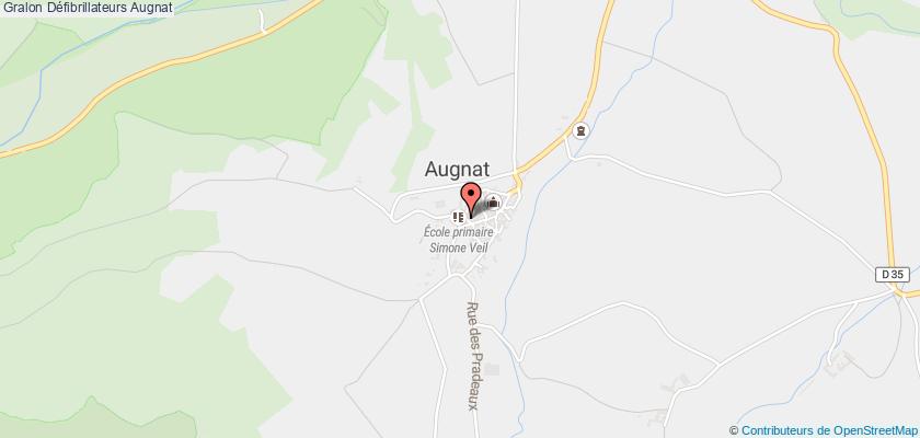 plan défibrillateurs Augnat
