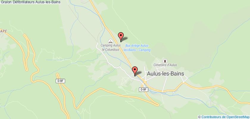 plan défibrillateurs Aulus-les-Bains