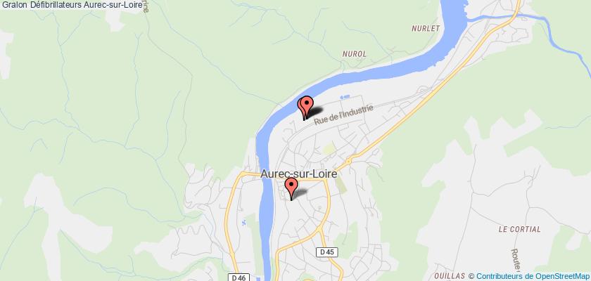 plan défibrillateurs Aurec-sur-Loire