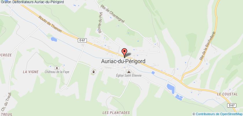 plan défibrillateurs Auriac-du-Périgord