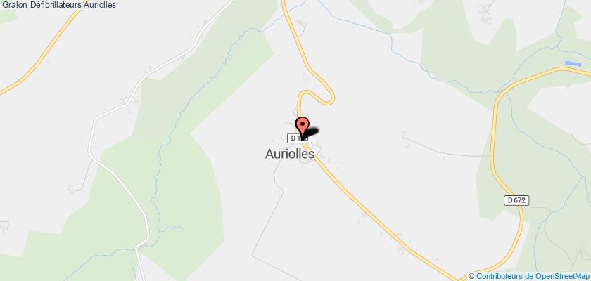 plan défibrillateurs Auriolles