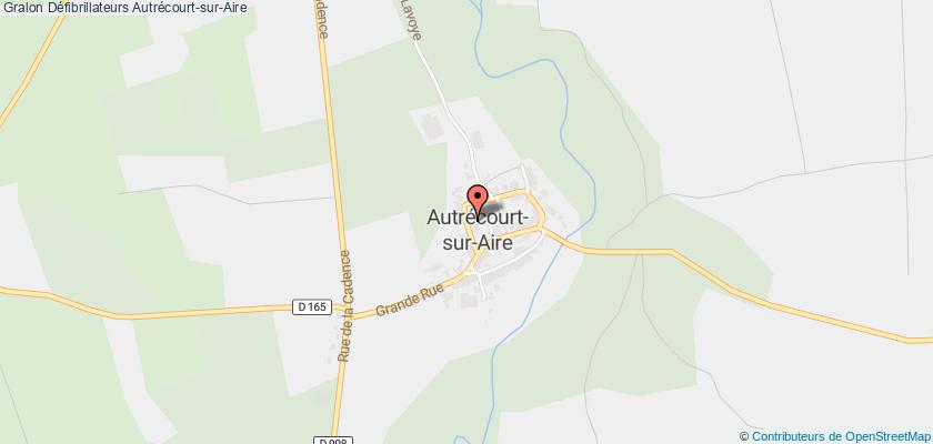 plan défibrillateurs Autrécourt-sur-Aire