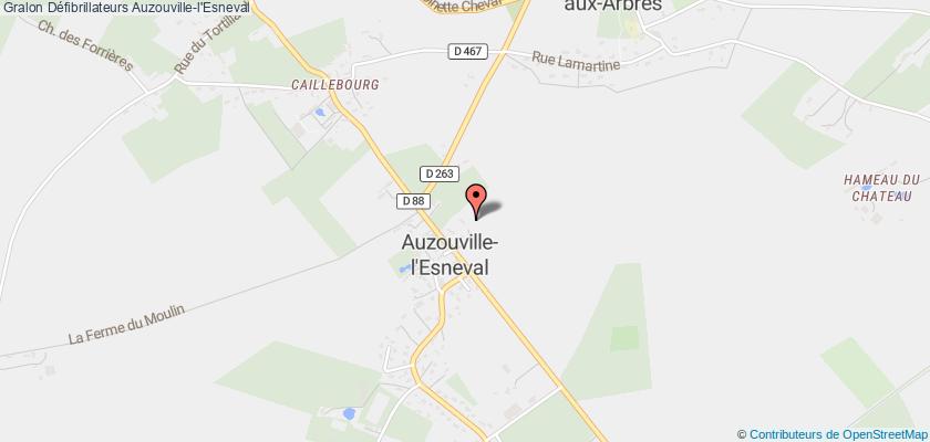 plan défibrillateurs Auzouville-l'Esneval