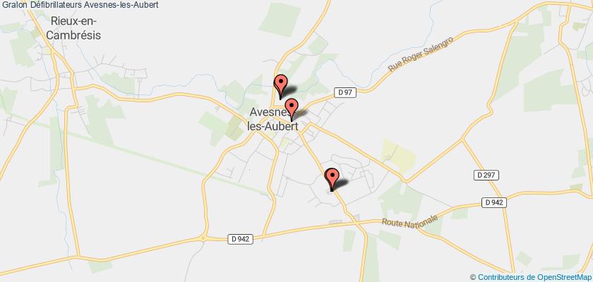 plan défibrillateurs Avesnes-les-Aubert