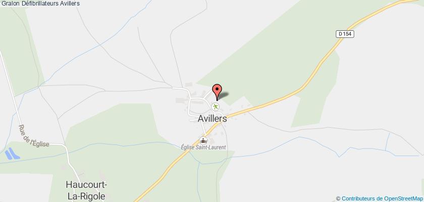 plan défibrillateurs Avillers