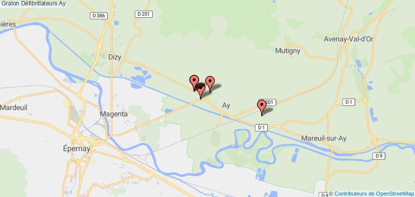 plan défibrillateurs Ay