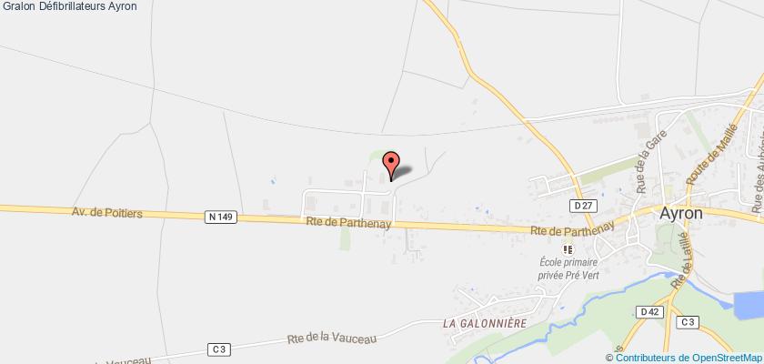 plan défibrillateurs Ayron
