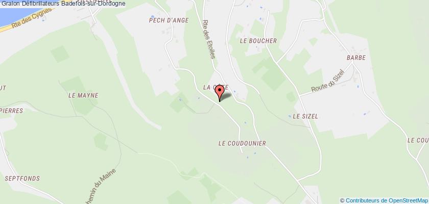 plan défibrillateurs Badefols-sur-Dordogne