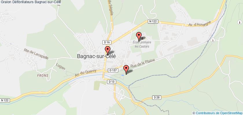 plan défibrillateurs Bagnac-sur-Célé