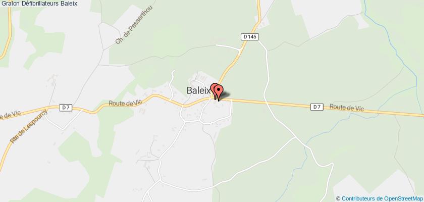 plan défibrillateurs Baleix