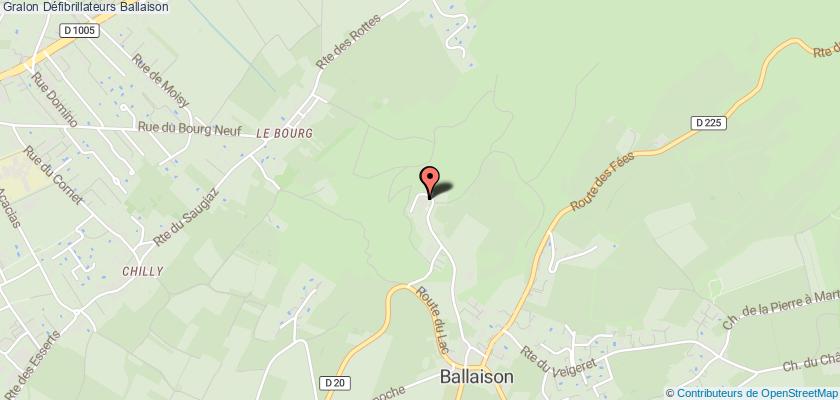 plan défibrillateurs Ballaison