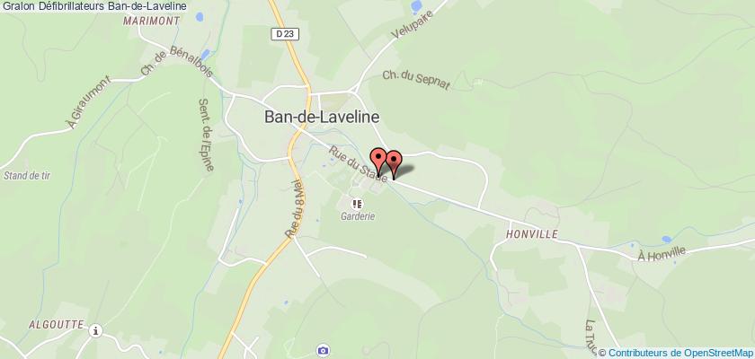 plan défibrillateurs Ban-de-Laveline