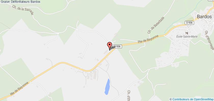 plan défibrillateurs Bardos