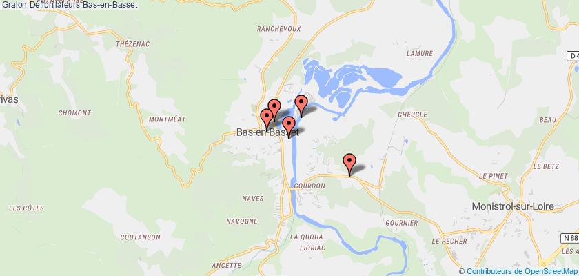 plan défibrillateurs Bas-en-Basset