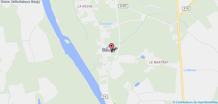 plan défibrillateurs Baugy