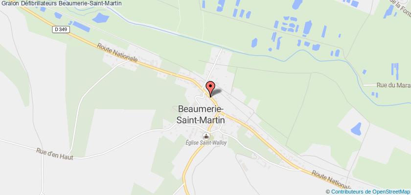 plan défibrillateurs Beaumerie-Saint-Martin