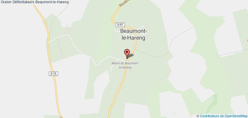 plan défibrillateurs Beaumont-le-Hareng