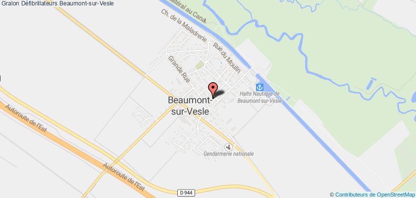 plan défibrillateurs Beaumont-sur-Vesle