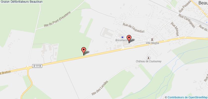 plan défibrillateurs Beautiran