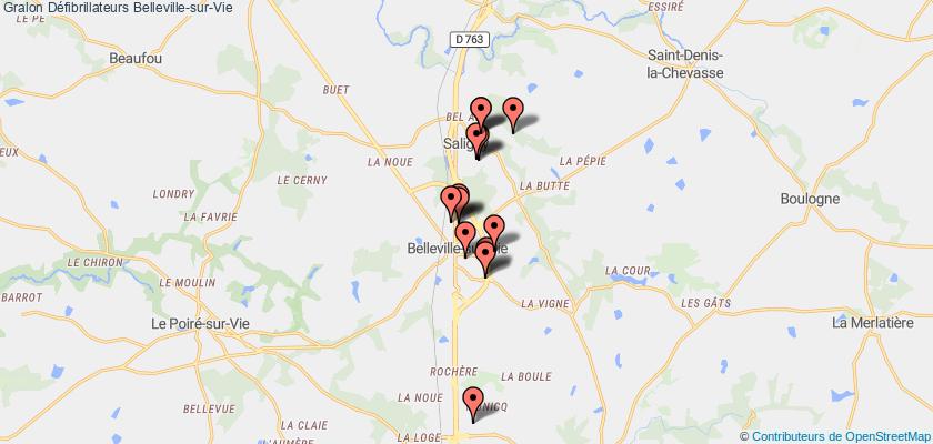 plan défibrillateurs Belleville-sur-Vie