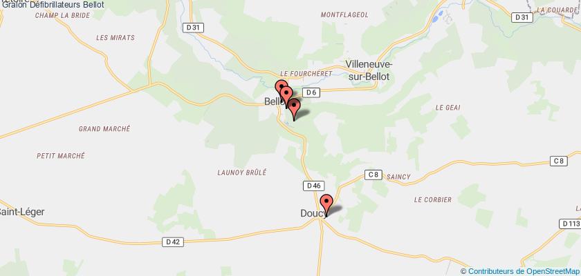 plan défibrillateurs Bellot