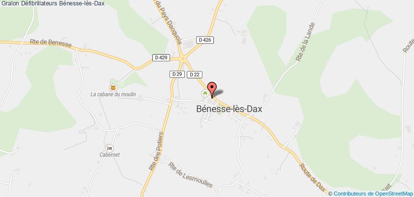 plan défibrillateurs Bénesse-lès-Dax