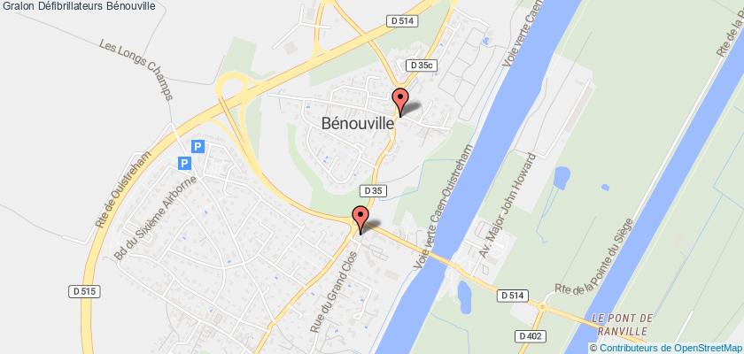 plan défibrillateurs Bénouville