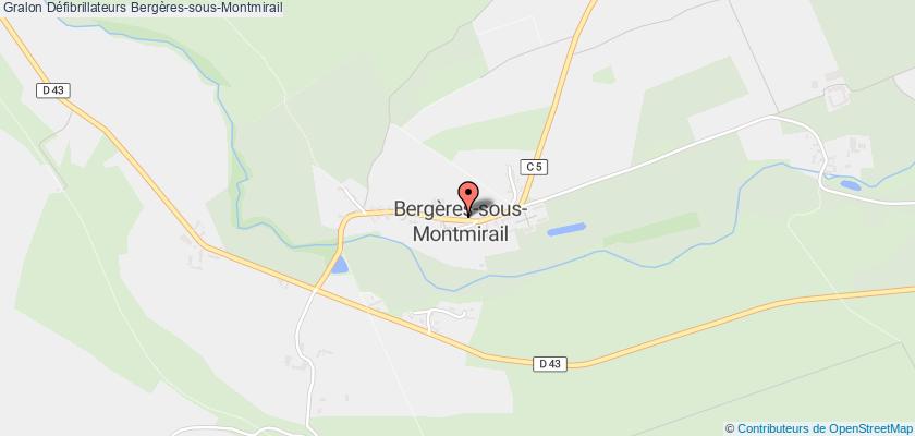 plan défibrillateurs Bergères-sous-Montmirail