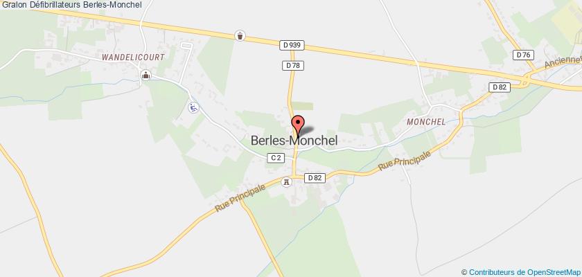 plan défibrillateurs Berles-Monchel