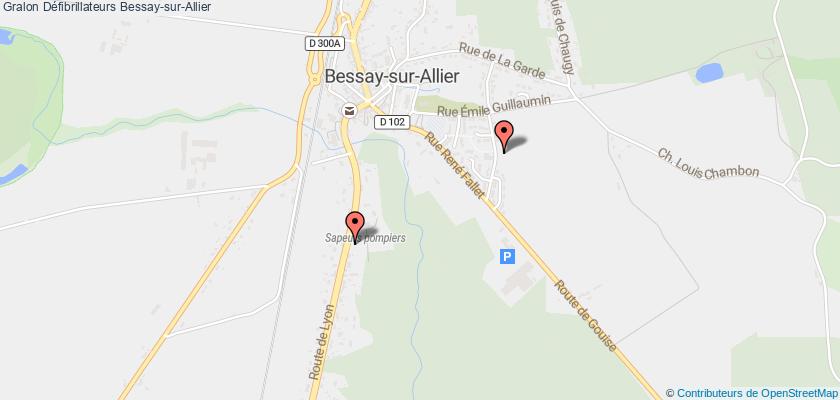 plan défibrillateurs Bessay-sur-Allier