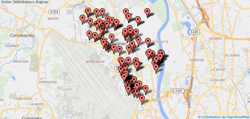 plan défibrillateurs Blagnac