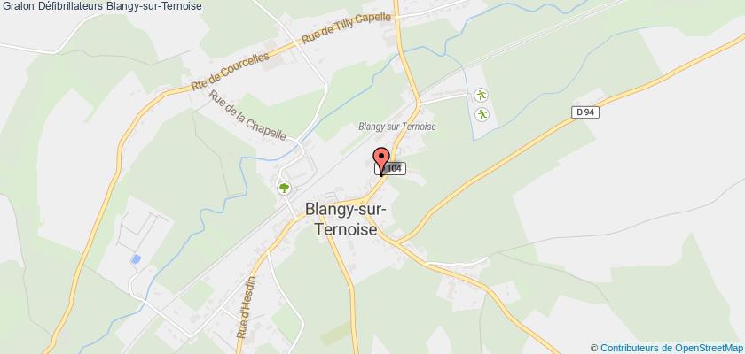 plan défibrillateurs Blangy-sur-Ternoise