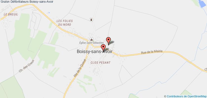 plan défibrillateurs Boissy-sans-Avoir