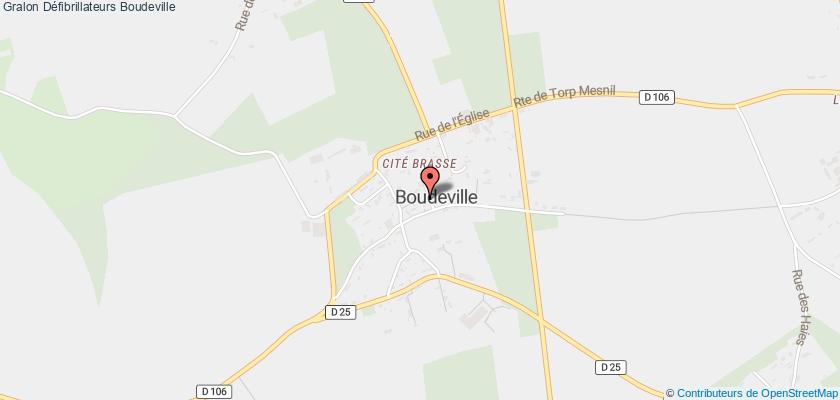 plan défibrillateurs Boudeville