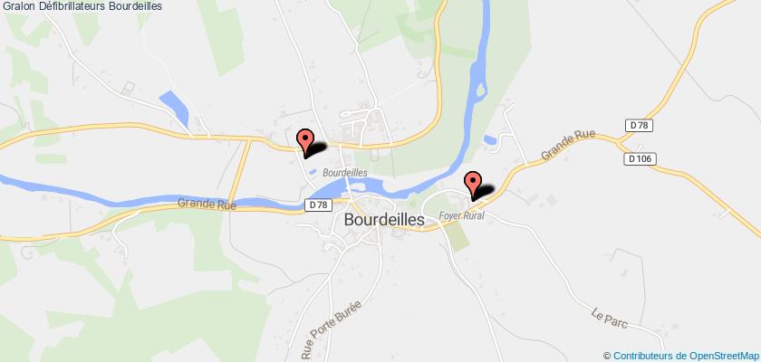 plan défibrillateurs Bourdeilles