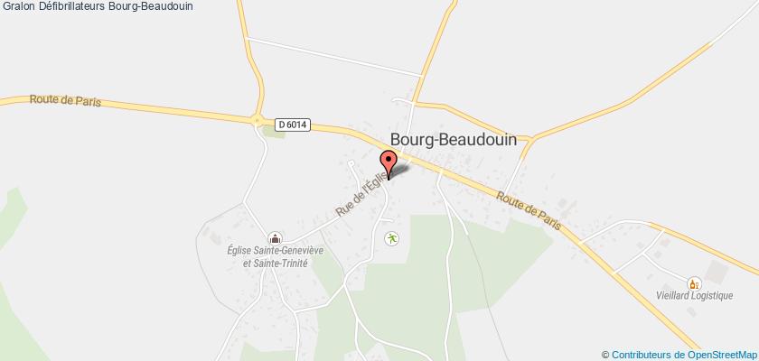 plan défibrillateurs Bourg-Beaudouin