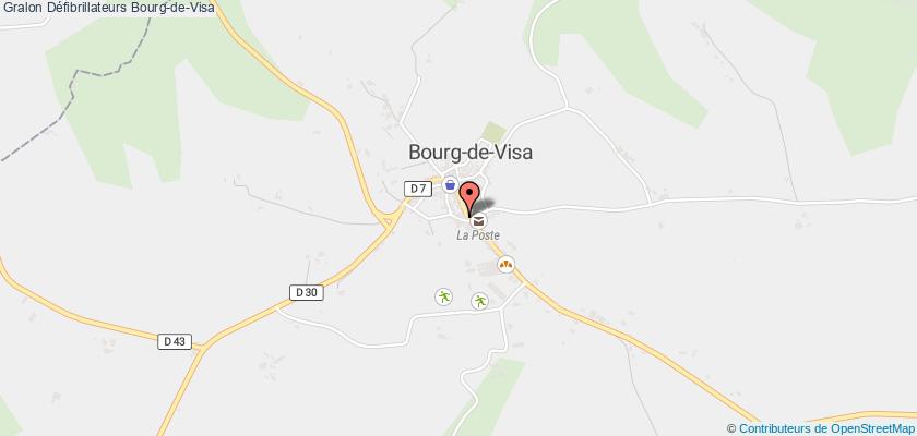 plan défibrillateurs Bourg-de-Visa