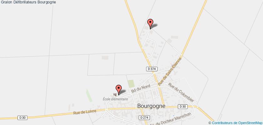 plan défibrillateurs Bourgogne