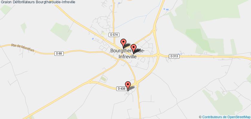 plan défibrillateurs Bourgtheroulde-Infreville