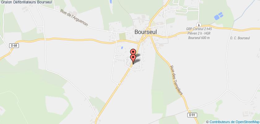 plan défibrillateurs Bourseul