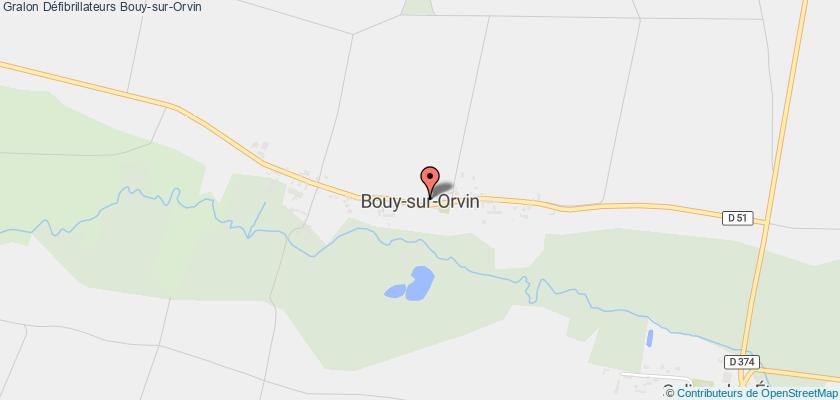 plan défibrillateurs Bouy-sur-Orvin