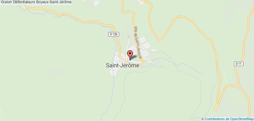 plan défibrillateurs Boyeux-Saint-Jérôme