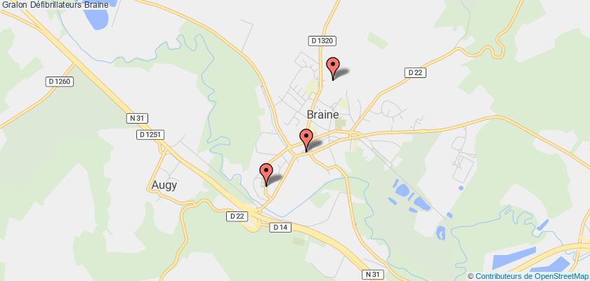 plan défibrillateurs Braine