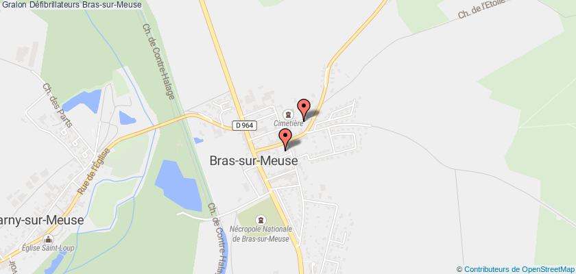 plan défibrillateurs Bras-sur-Meuse