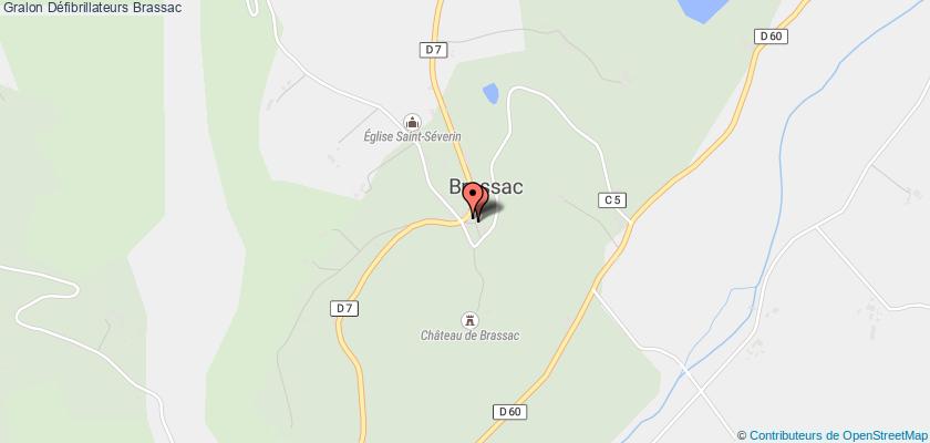 plan défibrillateurs Brassac