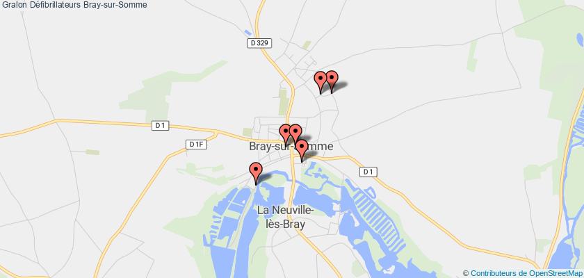 plan défibrillateurs Bray-sur-Somme